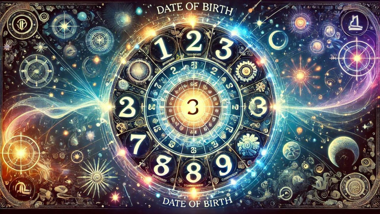 Numerology wheel for finding your angel number from your date of birth